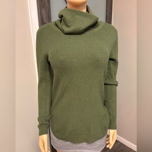 Cyrus Forest Green Women's Cowl Neck Sweater Medium turtleneck hunter #40
